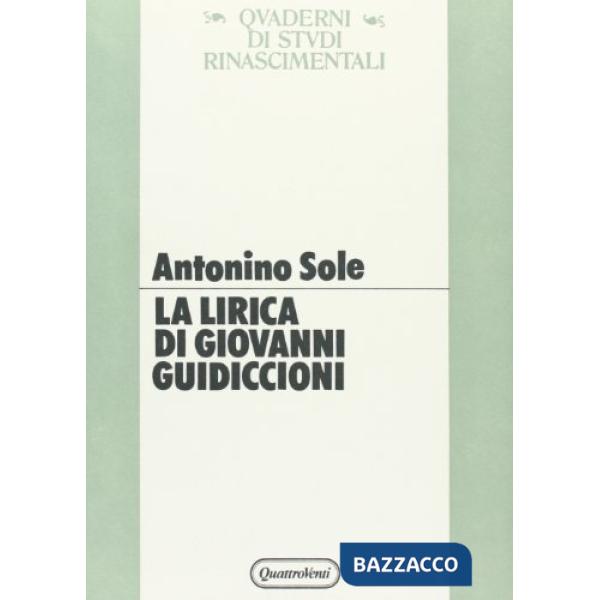 Lirica di Giovanni Guidiccioni (La)