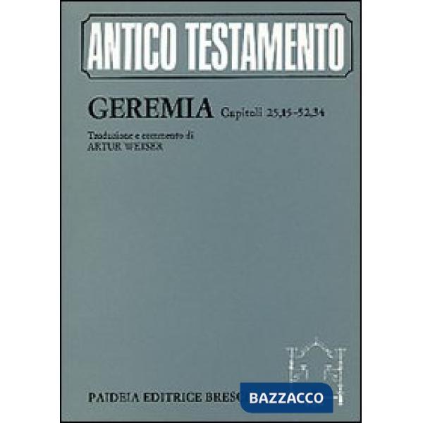 Geremia. Capitoli 25, 15-52, 34