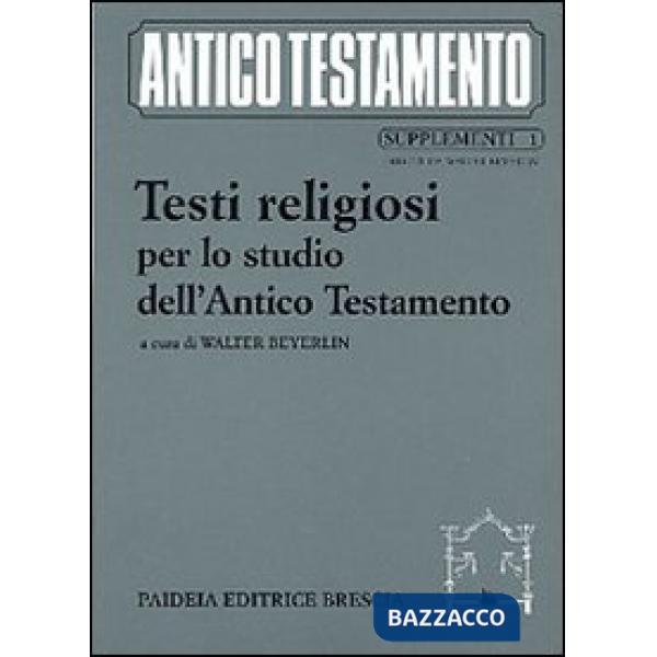 Testi religiosi per lo studio dell'Antico Testamento