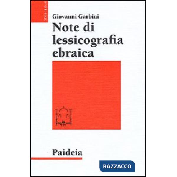 Note di lessicografia ebraica