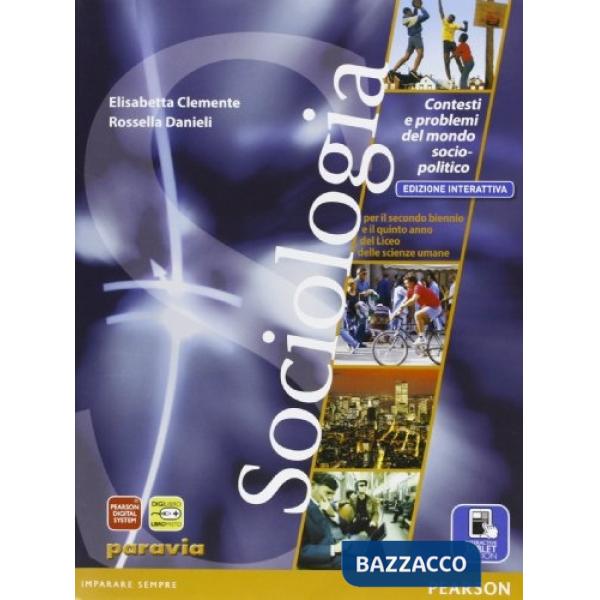 SOCIOLOGIA. CONTESTI PROBLE VOL + ITE + DIDA