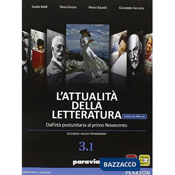 ATTUALITA' DELLA LETTERATURA 3/1 VOL + ITE + MYLAB