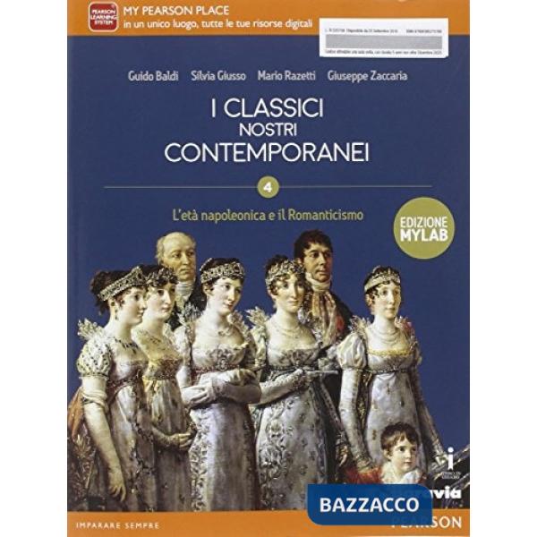 CLASSICI NOSTRI CONTEMPORANEI 4 ED. MYLAB VOL + ITE + DIDASTORE