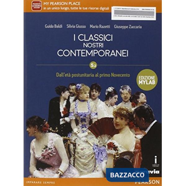 CLASSICI NOSTRI CONTEMPORANEI 5. 2 ED. MYLAB VOL + ITE + DIDA + MYLA