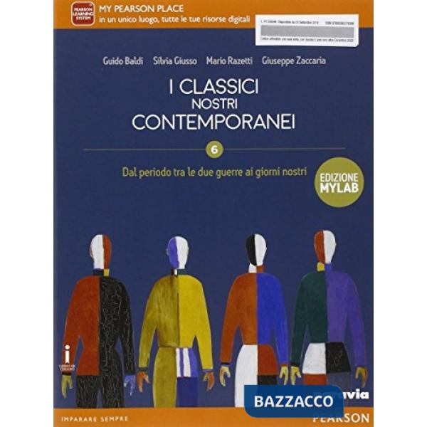 CLASSICI NOSTRI CONTEMPORANEI 6 ED. MYLAB VOL + ITE + DIDA + MYLAB