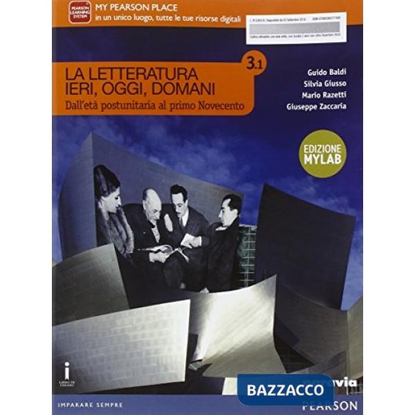 LETTERATURA IERI, OGGI, DOMANI 3/1 ED. MYLAB VOL + ITE + DIDA