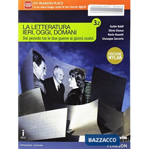 LETTERATURA IERI, OGGI, DOMANI 3/2 MYLAB VOL + ITE + DIDASTORE