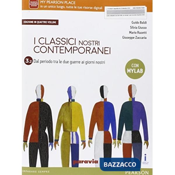 CLASSICI NOSTRI CONTEMPORANEI QUATTRO VOLUMI 3/2 MYLAB VOL