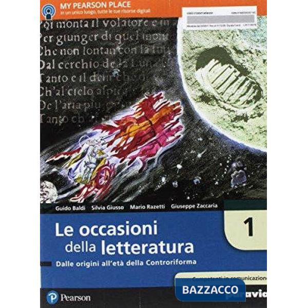 OCCASIONI DELLA LETTERATURA 1 VOL1 + COMPETENTICOMUNICAZIONE