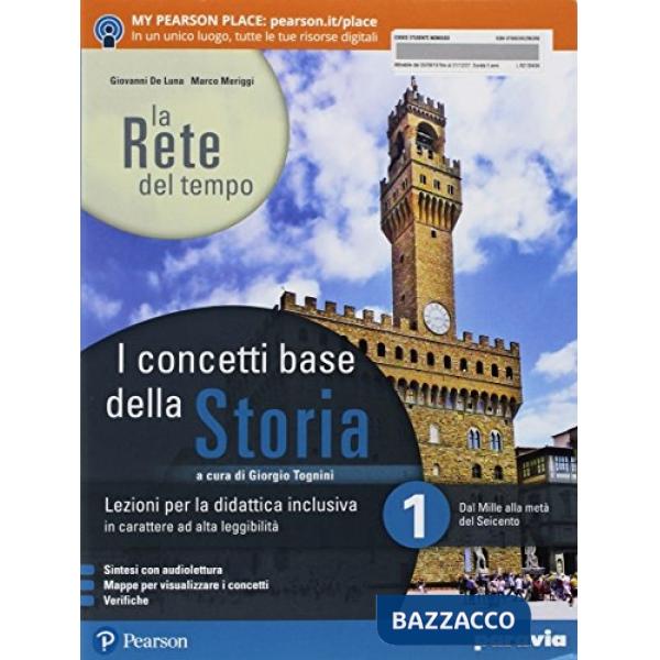 RETE TEMPO CONCETTI BASE STORIA 1 VOL + ITE