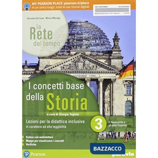 RETE TEMPO CONCETTI BASE STORIA 3 VOL + ITE