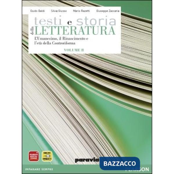 TESTI E STORIA DELLA LETTERATURA B