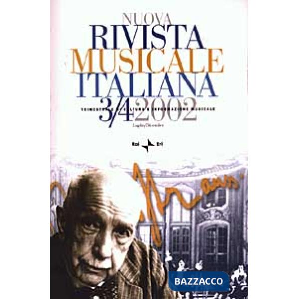 Nuova rivista musicale italiana (2002) vol. 3-4