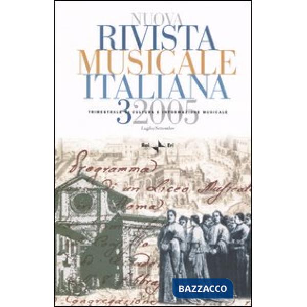 Nuova rivista musicale italiana (2005). Vol. 3