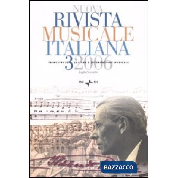 Nuova rivista musicale italiana (2006). Vol. 3