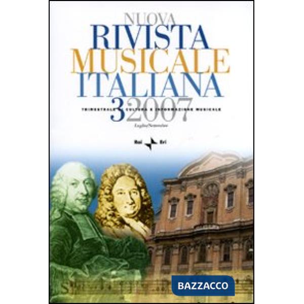 Nuova rivista musicale italiana (2007). Vol. 3
