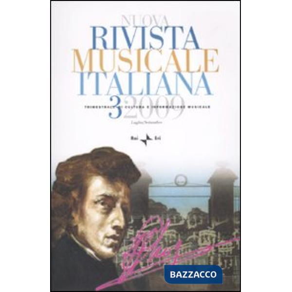 Nuova rivista musicale italiana (2009). Vol. 3