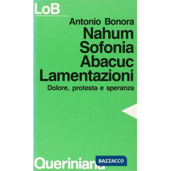 Nahum, Sofonia, Abacuc, Lamentazioni. Dolore, protesta e speranza