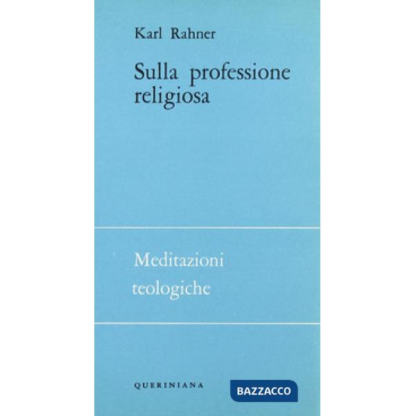 Sulla professione religiosa