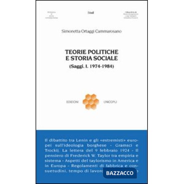 Teorie politiche e storia sociale (1974-1984)