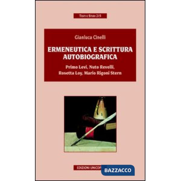 Ermeneutica e scrittura autobiografica