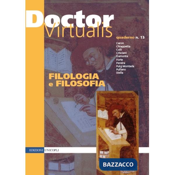 Doctor Virtualis. Vol. 13: Filologia e filosofia