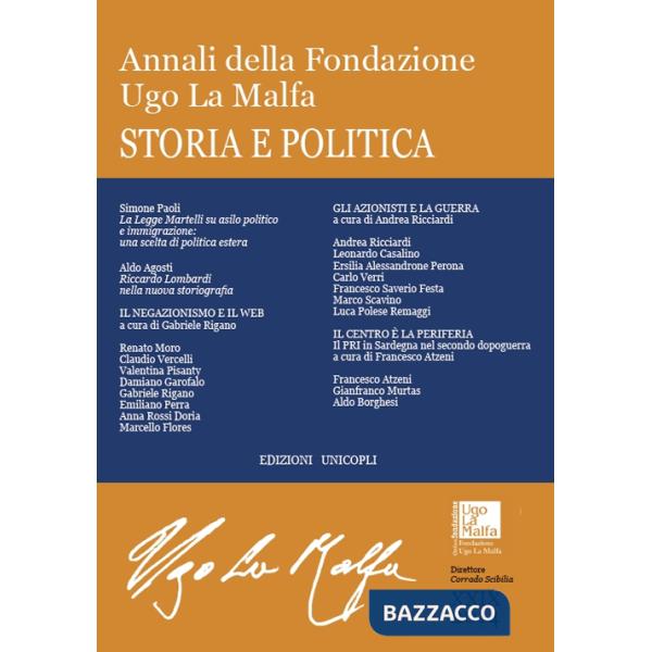 Annali della Fondazione Ugo La Malfa. Storia e politica (2014). Vol. 29