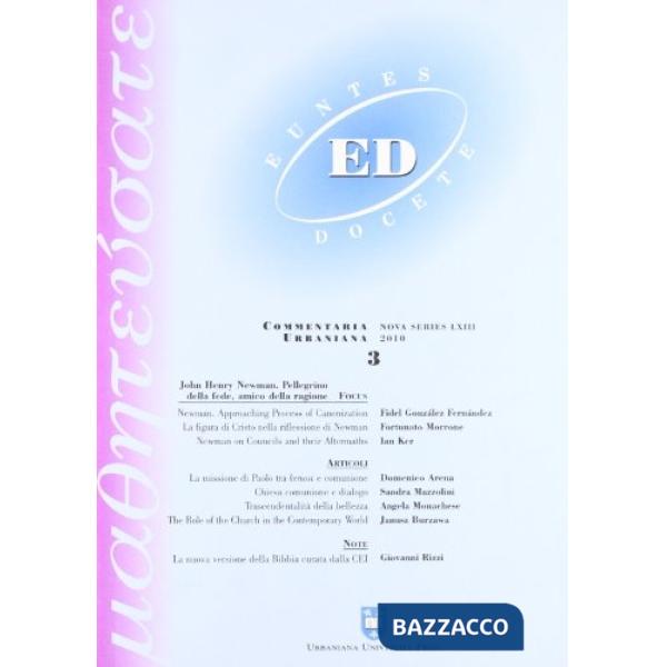 Euntes Docete (2010). Vol. 3