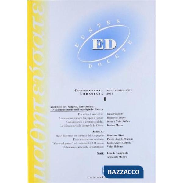 Euntes Docete (2011). Vol. 1