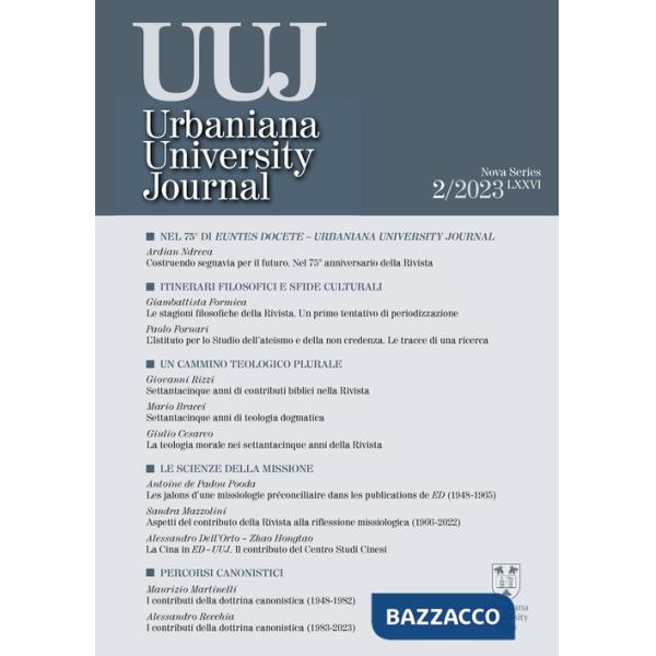 Urbaniana University Journal (2023). Vol. 2