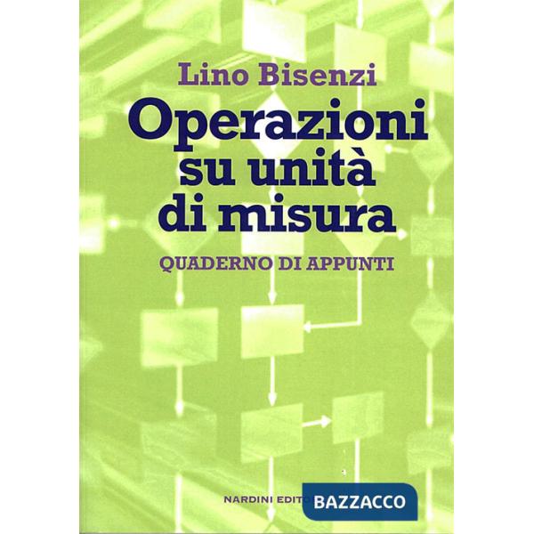 Operazioni su unità di misura. Quaderno di appunti