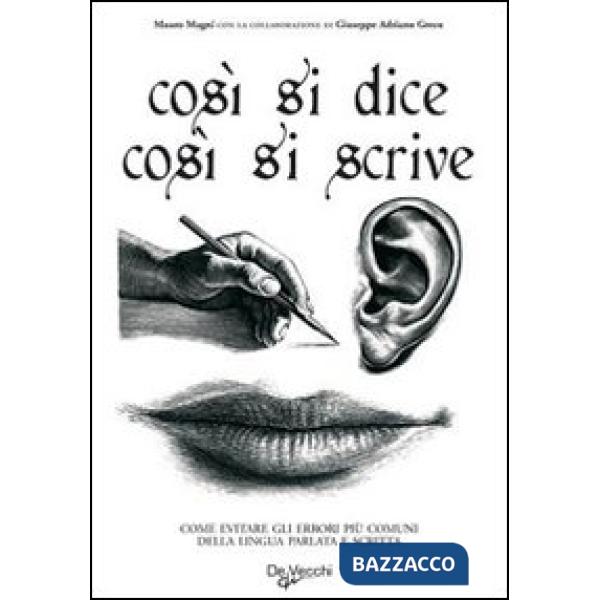 Così si dice così si scrive