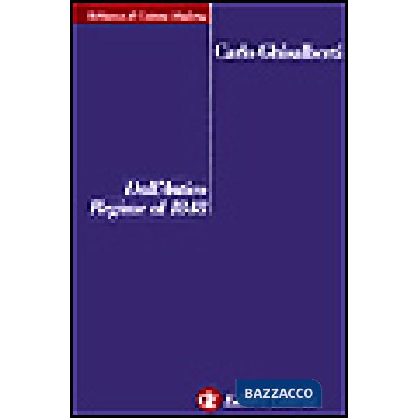 Dall'antico regime al 1848. Le origini costituzionali dell'Italia moderna