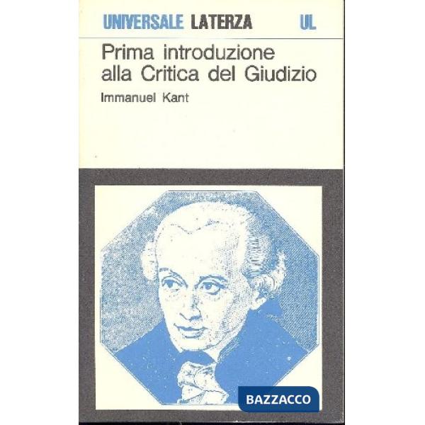 Prima introduzione alla Critica del giudizio
