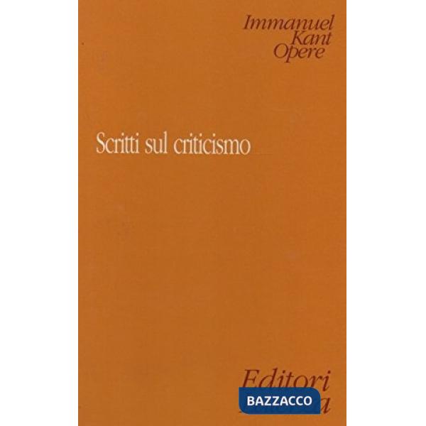 Scritti sul criticismo