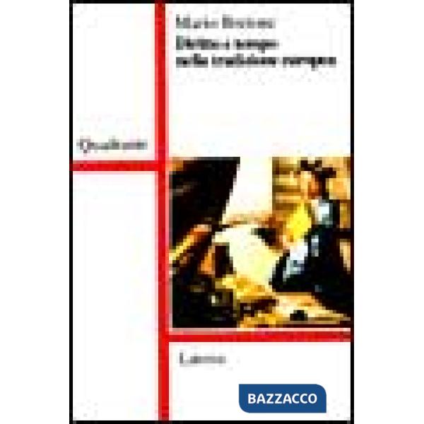 Diritto e tempo nella tradizione europea