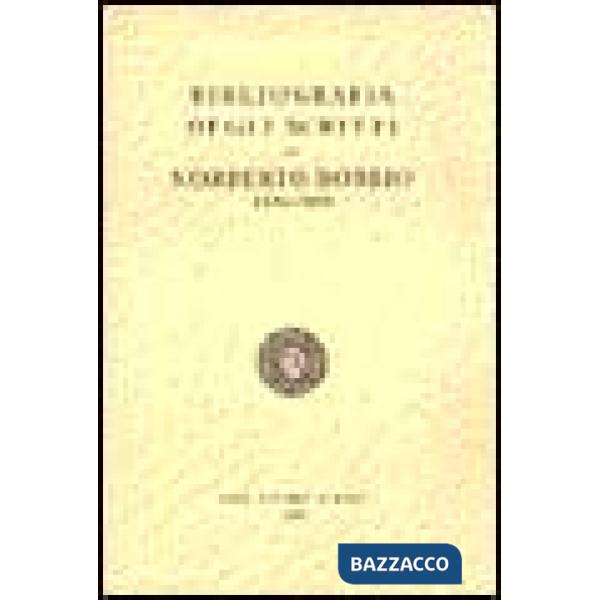 Bibliografia degli scritti di Norberto Bobbio (1934-1993)