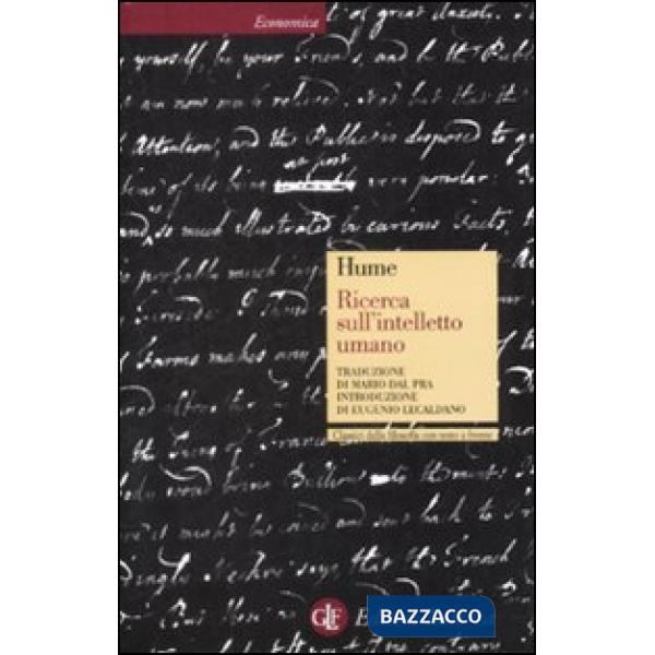 Ricerca sull'intelletto umano. Testo inglese a fronte