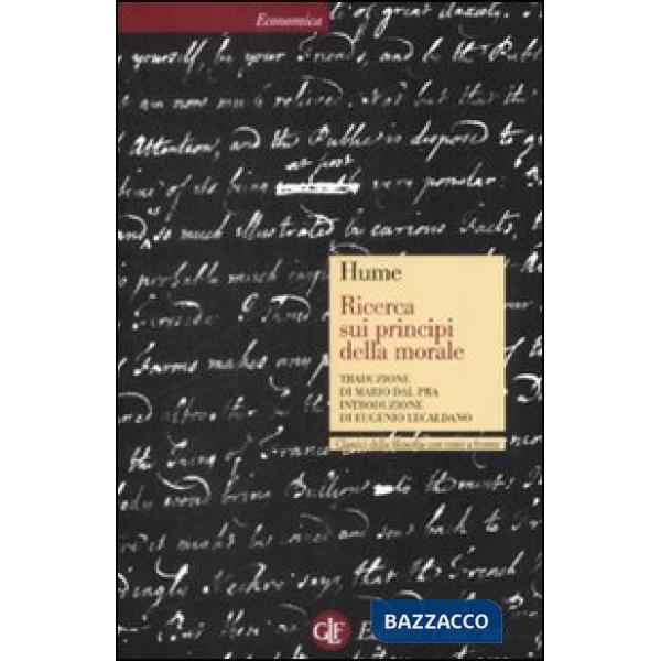 Ricerca sui principi della morale. Testo inglese a fronte