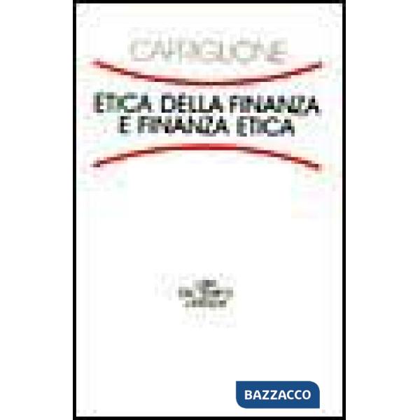 Etica della finanza e finanza etica