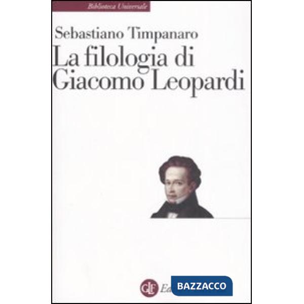 Filologia di Giacomo Leopardi (La)