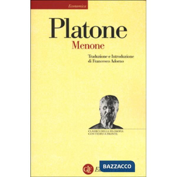 Menone. Testo greco a fronte