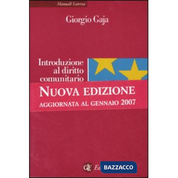 Introduzione al diritto comunitario