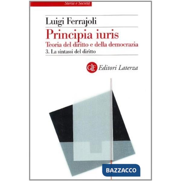Principia juris. Teoria del diritto e della democrazia. Vol. 3: La sintassi del 