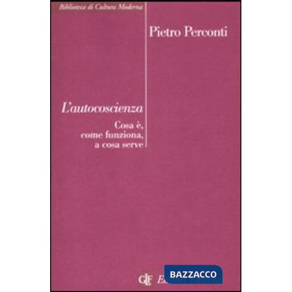 Autocoscienza. Cos'è, come funziona, a cosa serve (L')