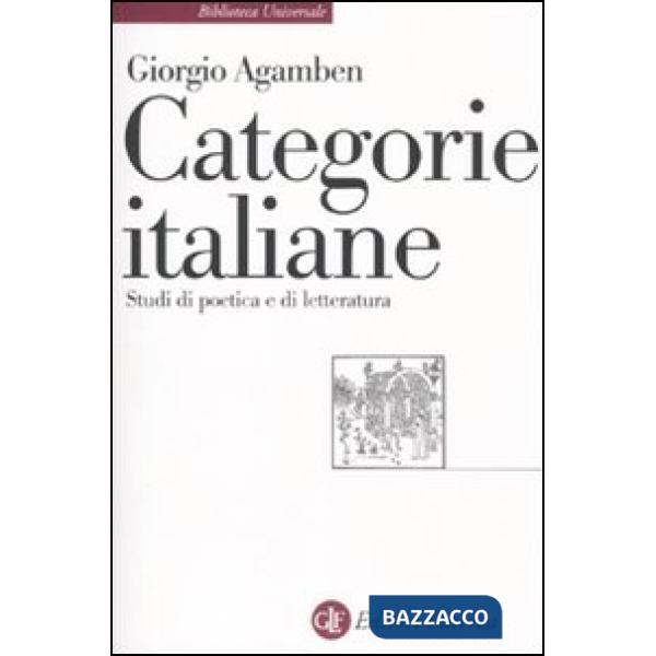 Categorie italiane. Studi di poetica e di letteratura