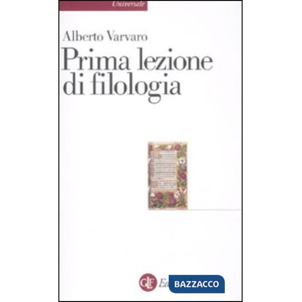 Prima lezione di filologia