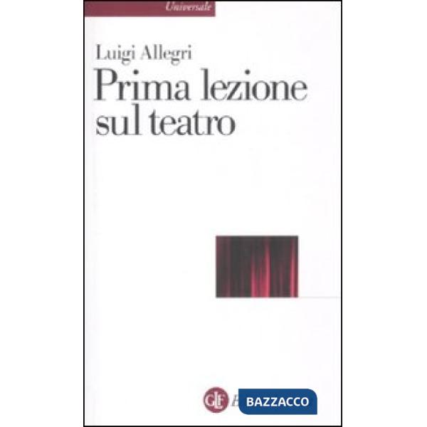 Prima lezione sul teatro