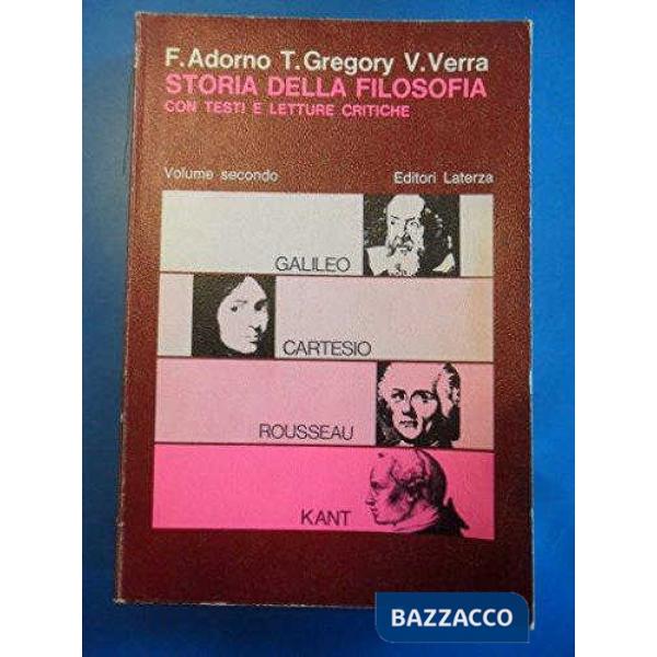 STORIA FILOSOFIA VOL. 2