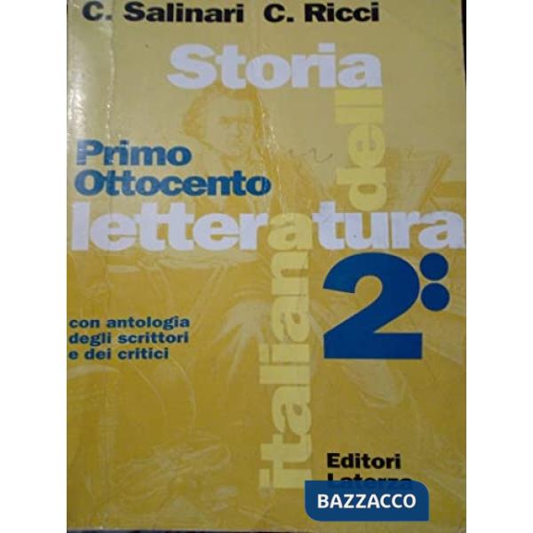 STORIA LETTERATURA ITALIANA VOL. 2 2 T. (BROCCA)